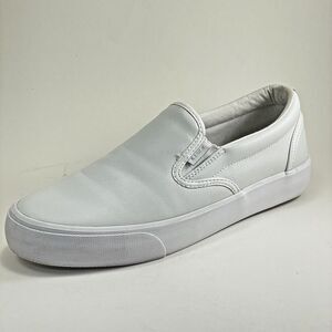 Lugz Clipper Loafers Slip On Sneaker Women's US 9.5 EUR 41 White/Lite Grey Vegan